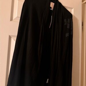 Romeo & Juliet Couture Black Draped Open Cardigan